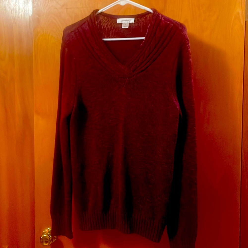 Burgundy sweater